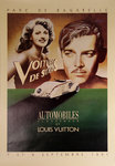 Affiche Voitures de Stars  Clark Gable Automobiles  et Louis Vuiton 1991  Razzia
