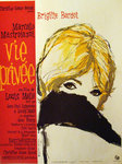 Affiche  Vie Privée   Louiis Malle  Brigitte Bardot    Vanni Tealdi 1962