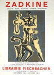 Poster   Zadkine  Ossip  Library  Fischbacher  1963
