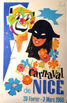Poster  Carnaval de Nice  1960 Jean Luc et Peyrot
