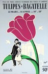Affiche  Peynet  Raymond   Concours  Tulipes de Bagatelle   1957