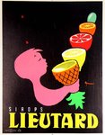 Affiche Sirops Lieutard   Nicolitch  Circa 1960