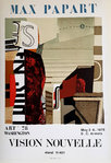 Poster   Papart  Max   Vision Nouvelle   Art 78  Washington  1978