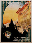 Affiche  Chemin de Fer du Midi  Font  Romeu  Le grand Hotel  Circa 1930  Anonyme