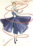 Affiche Rene Gruau   Mode Circa 1950