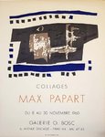Affiche  Papart  Max    Collages    Galerie O Bosc  1960