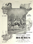 Affiche  Hermes  Sellier   En Auto  A la Maison  Au Golf   En Voyage  1930