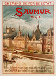 Affiche  Saumur   Chemin de Fer De L'Etat   A  Robida