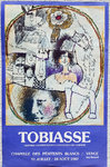 Affiche  Tobiasse  Theo  Chapelle des Penitents  Blanc  Vence 1987