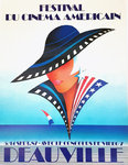 Affiche  Festival  du Cinema Americain   Deauville  1987  Ph  Bonnard