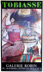 Affiche  Tobiasse   Theo  Galerie  Robin    Le Puits  de Jacob   1981