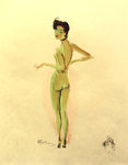 Lithographie     Domergue  Jean Gabriel  La Parisienne  Betty   1956