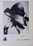 Affiche    Les Chapeaux de Jeanne  Lanvin    1950