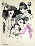 Poster  Les Chapeaux de la Femme Chic  Creation  Eva et Blanche Gros  1927