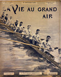 Affiche  Le Match  D'Aviron  Paris  Francfort   La Vie Au Grand Air  1904