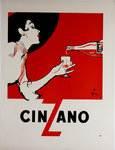 Affiche   Cinzano  Rene  Gruau  1950