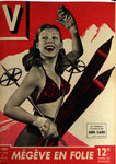 Affiche   Janie  Claire    Megeve  en  Folie 1947