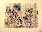 Lithographie    Le Baccarat  a Deauville   Raoul  Dufy   1948  Signée