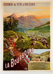 Affiche  La  Bourboule   Billets  Circulaires  Chemin de Fer D'Orleans  Henri de Tanconville  1905