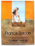 Affiche  Bacon  Francis   Etude de Tauromachie  , Galerie Francis Lelong  1987