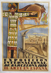 Affiche  Exposicion  Internacional  de Barcelona   Francisco de A  Gali  Fabra  1929