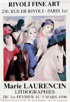Poster   Laurencin  Marie  Les Ecuyeres   Rivoli  Fine Art    Gallery   1990