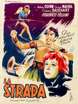 Poster    La Strada   Antony  Quinn  Guilietta  Massina  Film de Federico  Fellini   1954