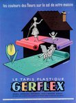 Affiche  Gerflex  Le Tapis Plastic   Fix Masseau  Circa 1980