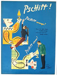 Affiche Pchitt Orange  Pchitt  Citron  Jean Carlu    Circa 1954