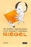 Poster  Riegel    Beautiful   Prints Are Often Signed Riegel  René  Vincent  Circa 1930