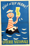 Poster  Loterie Nationale   Rien N'est Perdu    Grove   Circa 1953