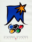 Affiche   XIV   Jeux  Olympiques  D' Hiver  de Savoie     Alberville  1992