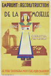 Affiche  Emprunt de la Reconstruction de la Moselle    Jean Robert  Circa 1920