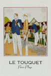Affiche    Le Touquet   Le Tennis  H  Pellerin  Circa 1980