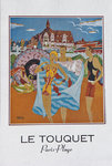 Affiche    Le Touquet  La plage   H. Pellerin
