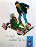 Affiche   Pepsi Cola  Voici! Voilà  la Détente Pepsi- Cola  Pierre Tebury  Circa   1960