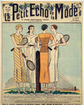 Affiche    Le Petit Echo De La Mode    Le Tennis      1934