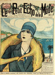 Affiche     Le Petit Echo de la Mode    Chapeaux   L'Avant Printemps à Nice  1929