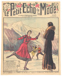 Affiche     Le Petit Echo de la Mode    Sports D'Hiver le Patinage 1930