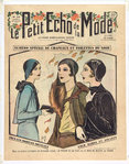 Poster    Le Petit Echo de la Mode  Evening Hats and Toilets  1930