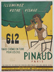 Poster   Pinaud  Paris    Light  Up  Your  Face   1950