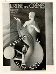 Affiche   La Reine des Crémes  Ideaise  Beauté  Féminine   J  Lesquendieu  1935