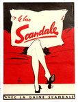 Poster  Le  Bas  Scandale  Avec la Gaine Scandale  Gruau  René 1950
