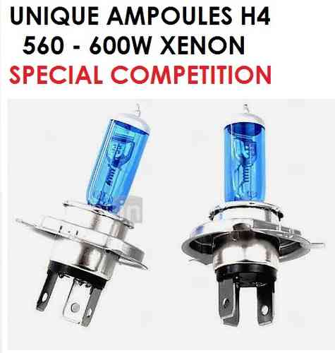 Ampoules H4 Xenon 560/600W