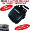 Génial Chauffage 12V 120W Allume Cigare Ceramique Chauffe Instantanément