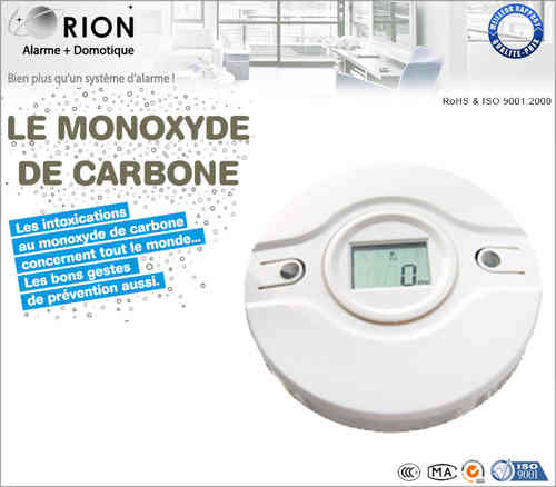 Détecteur de monoxyde de carbone sans fil ORION