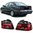 2 FEUX ARRIERE ROUGE ET NOIR BMW SERIE 5 E39 PHASE 1 DE 11/1995 A 08/2000