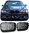 2 CALANDRE NOIR MAT BMW SERIE 3 E36 PHASE 1 DE 1990 A 08/1996
