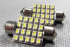 2 AMPOULE NAVETTE A 20 LED SMD EN TAILLE 42 MM - ECLAIRAGE  ULTRA BLANC