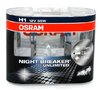 2 AMPOULE H1 12V 55W OSRAM NIGHT BREAKER UNLIMITED +110 +35 +20